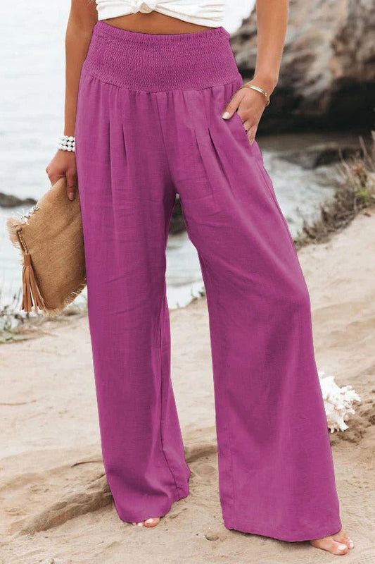 Pantalones de algodón y lino