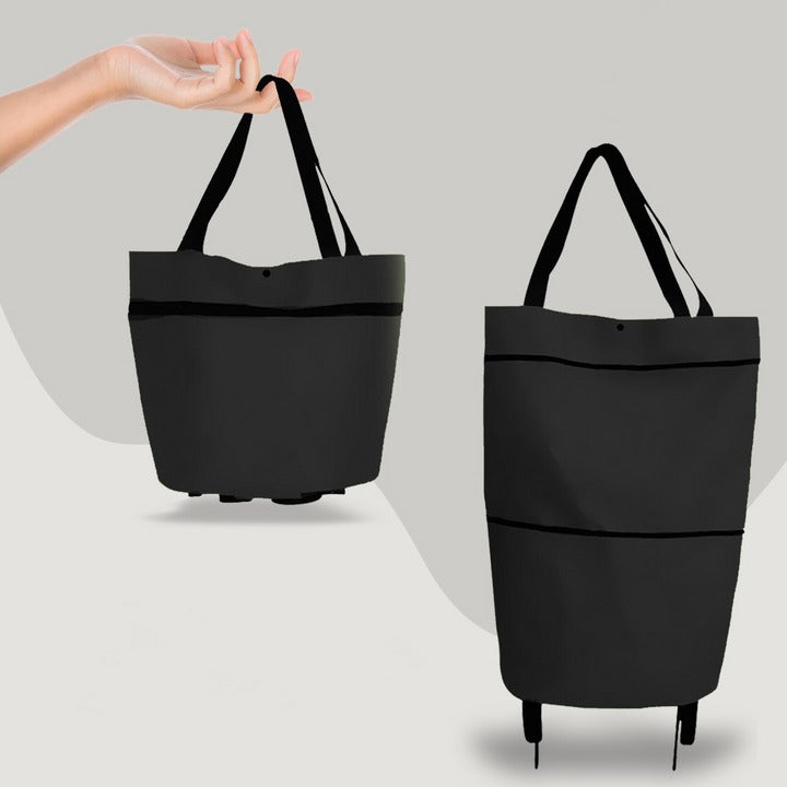 Bolsa de compras plegable 2 en 1 con ruedas