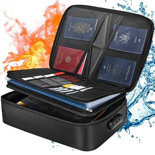 Wasserdichte, feuerfeste Dokumententasche für Bargeld