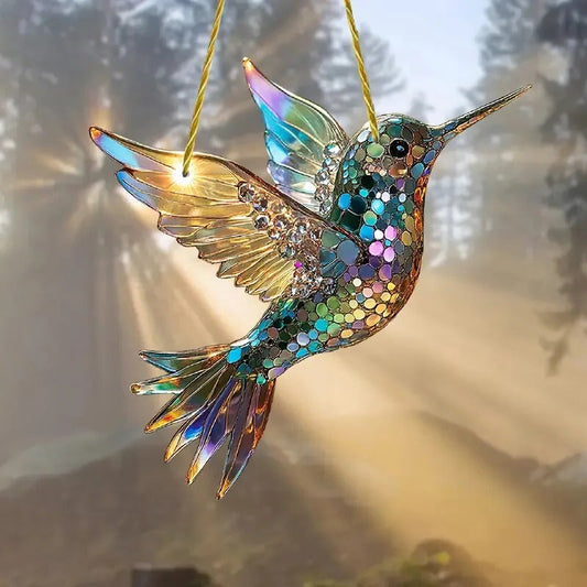 Colibri Suncatcher coloré fenêtre suspendue