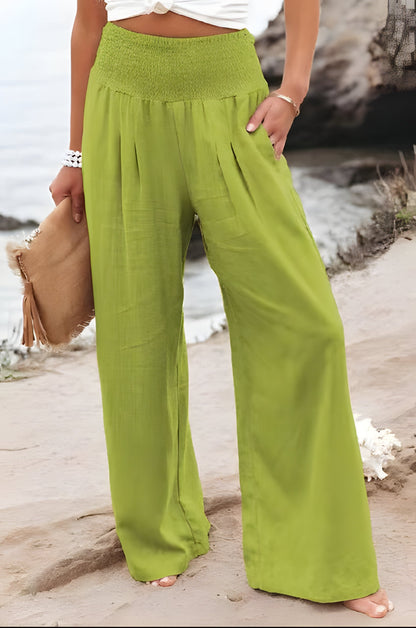 Comfortable linen trousers for women