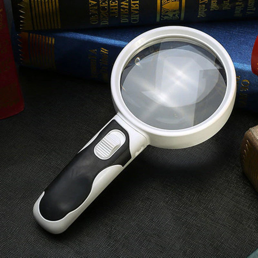 LED-verlicht vergrootglas – draagbare leesloep voor boeken en kleine lettertjes