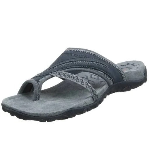 Sandalias para mujer Cómodas chanclas casuales con tiras cruzadas