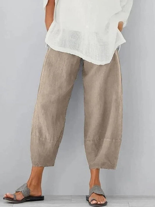 Damen-Freizeithose aus Leinen