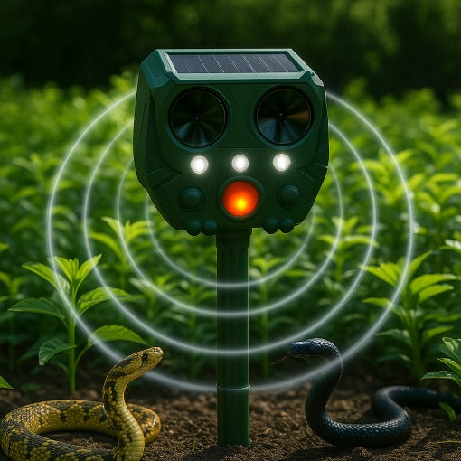 Répulsif solaire à ultrasons pour serpents