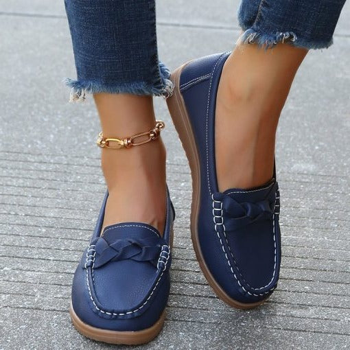 Damenschuhe, weiches Leder, zum Hineinschlüpfen