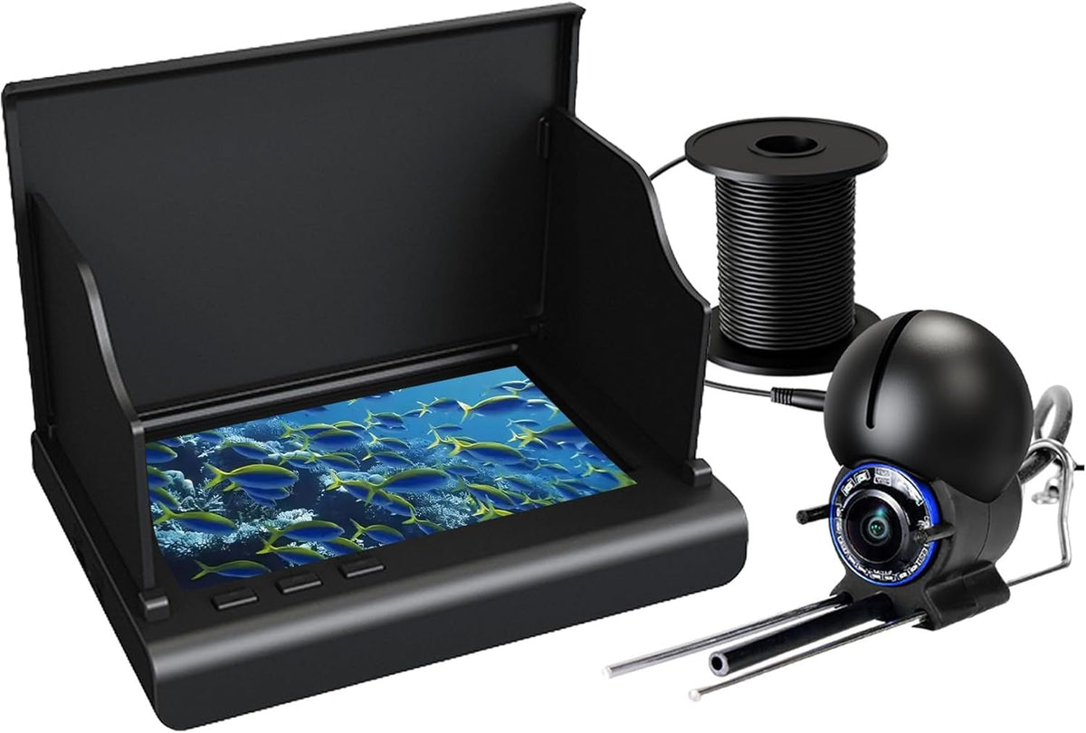 Caméra de pêche sous-marine Portable, détecteur de poissons, avec moniteur LCD de 4.3 pouces