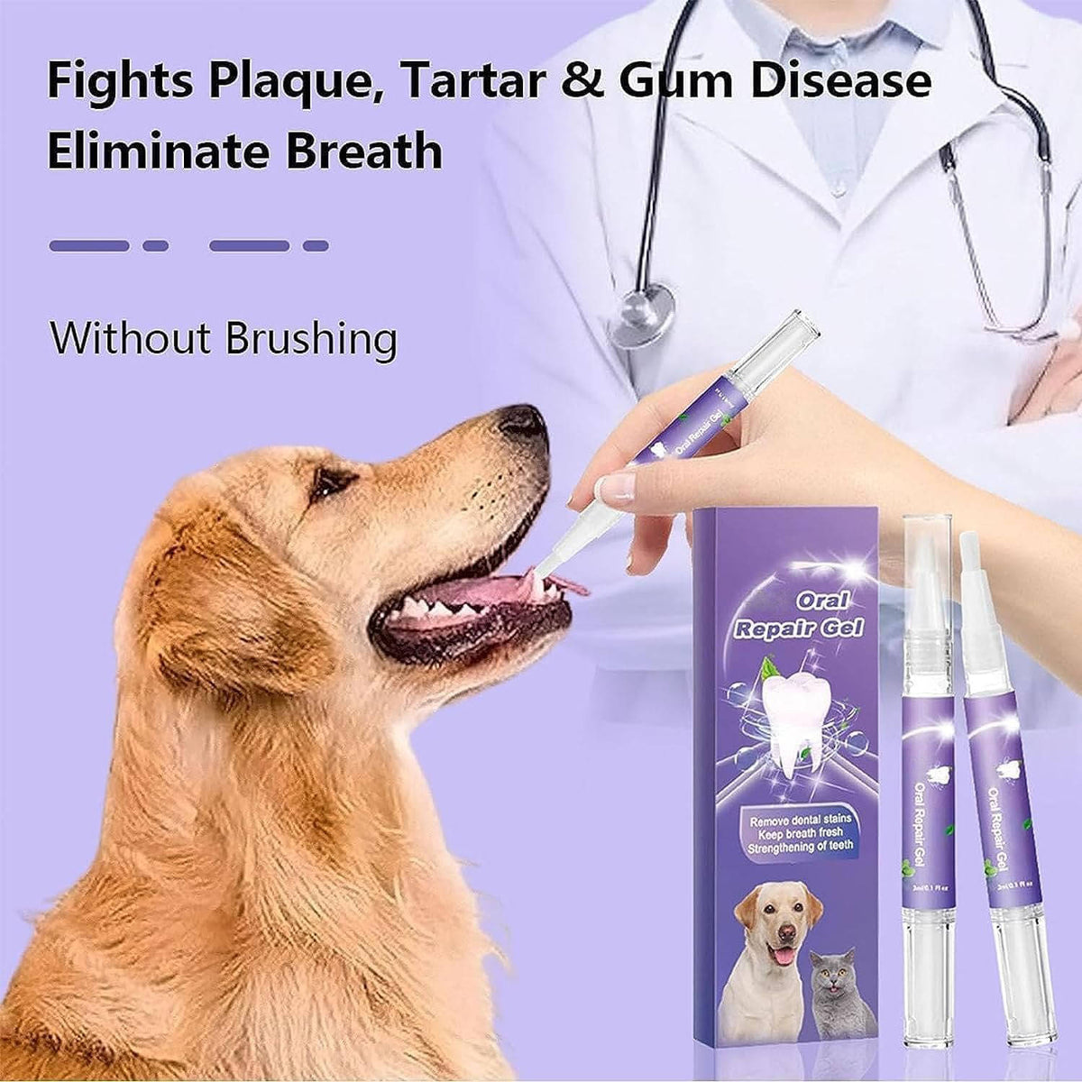 3 Set Dog Oral Repair Gel