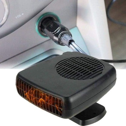 Ventilateur de chauffage de voiture 12 V – Chauffage automatique portable en céramique 150 W/300 W pour un dégivrage et un chauffage rapides