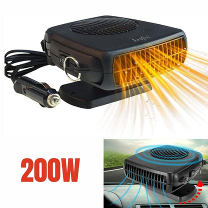 Ventilateur de chauffage de voiture 12 V – Chauffage automatique portable en céramique 150 W/300 W pour un dégivrage et un chauffage rapides