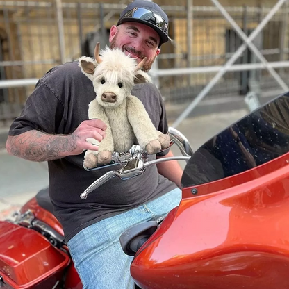 Juguete de peluche de ganado de las Tierras Altas hecho a mano escocés