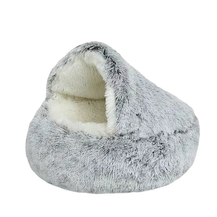 Gezellig huisdierbed voor honden en katten - SnuggleCave - Pluche comfort - Meerdere maten en kleuren