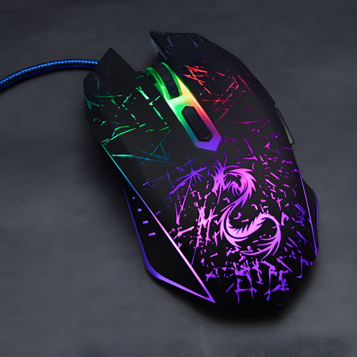 Souris de jeu Dragon légendaire - 3 200 DPI