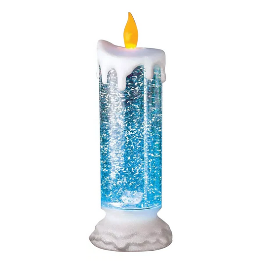 LED-kerstkaarsen Oplaadbaar met glitter