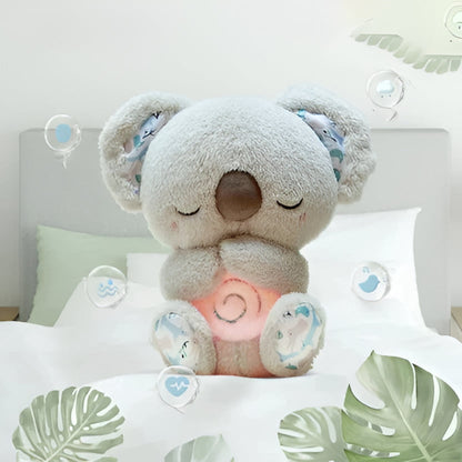 Anxiety Relief Koala Plush Toy with Music, Lights and Rhythmic Breathing Motion