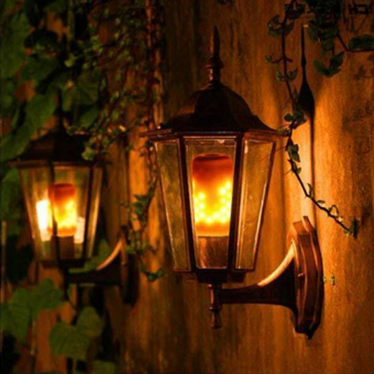 LED-lamp met vlameffect