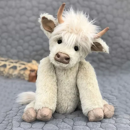 Juguete de peluche de ganado de las Tierras Altas hecho a mano escocés