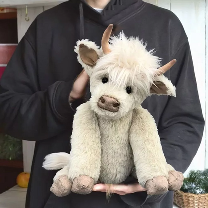 Juguete de peluche de ganado de las Tierras Altas hecho a mano escocés