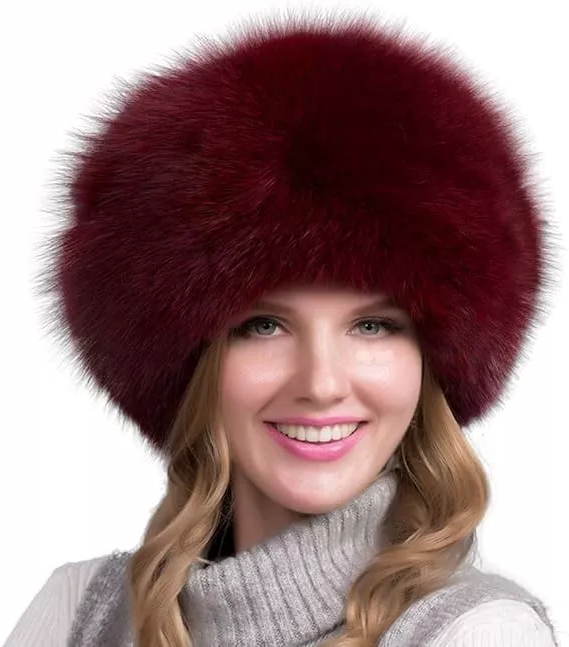 100% natürliche Fuchs Pelz Hut Frauen Kappe Dicke Pelz Kappe Winter Warme Mütze Weibliche Mode Für Frauen Hut Mit Ohrenschützer hut