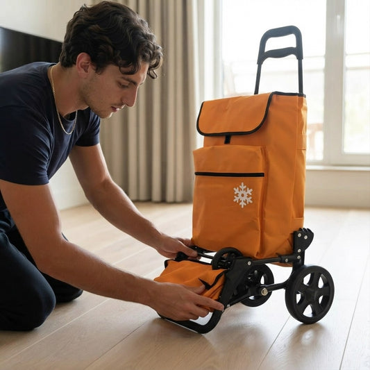 Foldable Portable Shopping Trolley Bag