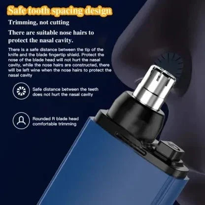 Portable & Rechargeable Nose Hair Trimmer - Precision Grooming On-the-Go